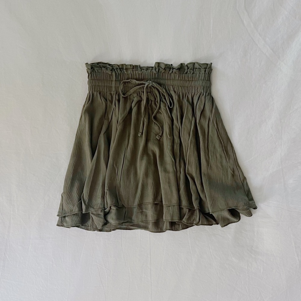 Hazel Boutique Olive Mini Skirt